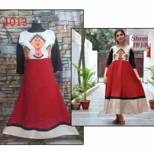Shree embroidery work gown
