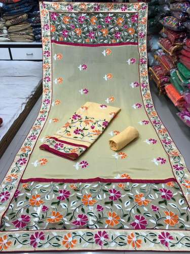 Trendy Embroidered Dress Material