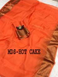 Pure Orgenza Khadi Saree