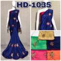 Embroidery Work With Piping saree thumb 9