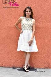 Nine2Five Knee Length White Dress
