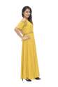 Nine2Five Mustard Cold Shoulder Floor Length Dress thumb 2