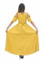 Nine2Five Mustard Cold Shoulder Floor Length Dress thumb 3