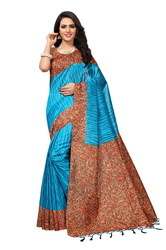 Kalamkari Mysore Silk Jhalor Saree