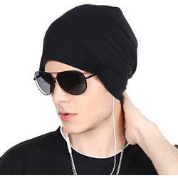 black cotton cap