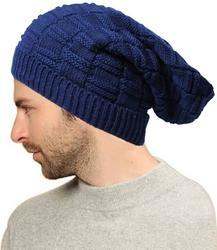 Woolen Blue Beanie Cap