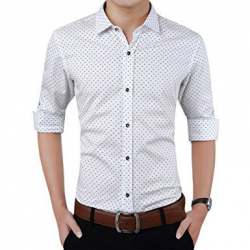 Dot print mens shirt