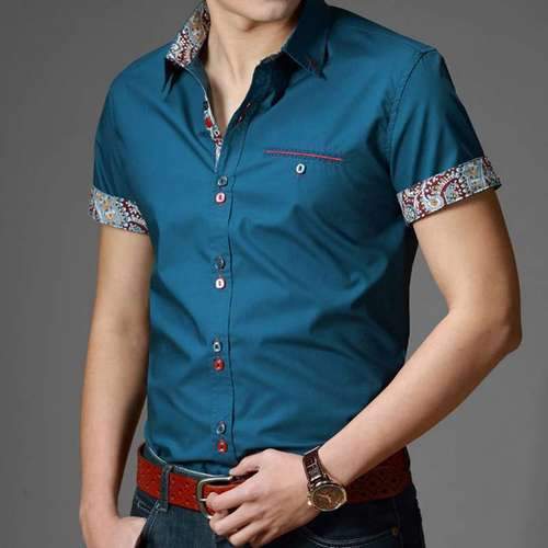 half sleeve designer shirt