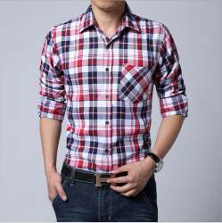 polyester checks shirt