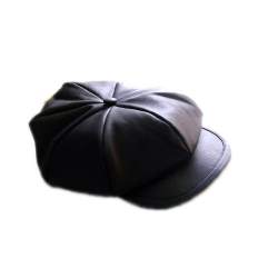 fancy leather cap