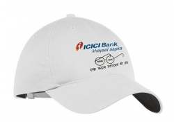 white corporate cap