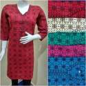 red-cotton-kurti