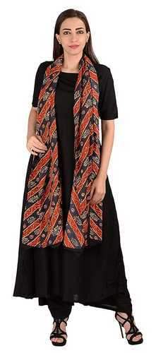 Fancy Long Black Plain Kurti by Anjali Garment