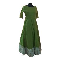 Festival wear Long Anarkali Plain Kurti 