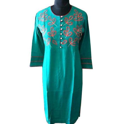 Regular Wear Embroidered Kurti by Bablu Export