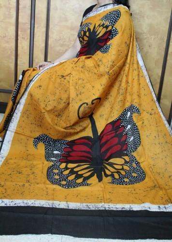 Block print cotton Saree