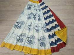 Cotton Printed Mulmul Silk Saree