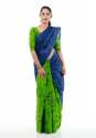 Half Half Printed Cotton Saree