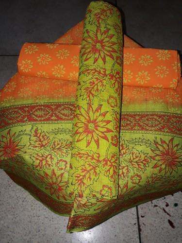 Hand Block Booti Printed Dress Material