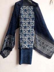 Indigo Hand Block Printed Suit