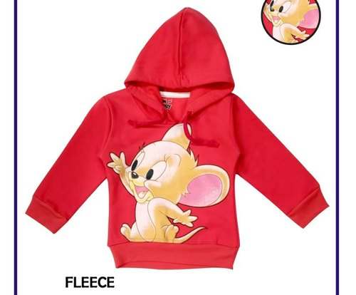 Cartoon Printed Kids Fleece Hoodies by Elite Style Worldwide