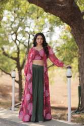  Absolutely Masterpiece Deserves Faux Georgette Lehenga With Crush Pleating.