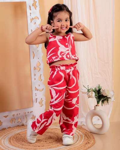 ABSTRACT PRINT kids  COTTON CO-ORD SET 