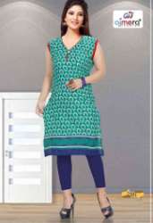 Ajmera Cotton Printed Kurtis 