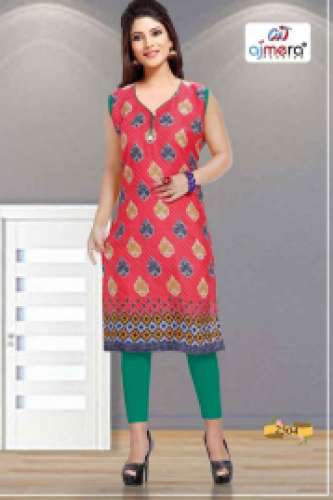 Deeptex Print I Candy Express Cotton Daily Wear Kurtis