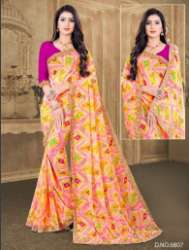 Ajmera JS-KAVYA Chiffon Work Border Fancy Saree 