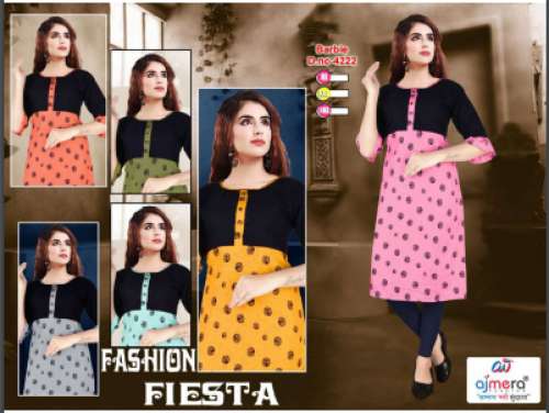 Ajmera Rayon Printe Kurtis