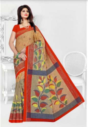 Ajmrera MOHINI Designer Print Cotton Saree 