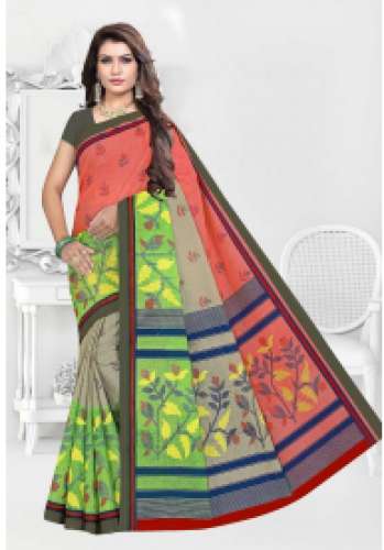 Ajmrera MOHINI Designer Printed Cotton Saree 