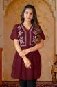 soft breeze charm Heavy Embroidery Work anarkali top thumb 11