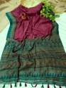 bandhani prints with ajarakh print pallu cotton saree thumb 2