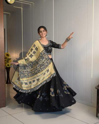 Beautiful Digital Print Muslin Cotton chaniya choli