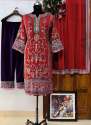 Beautiful Georgette Pakistani Style Embroidery Work Kurti  palazzo Dupatta  Set thumb 8