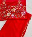 Beautiful Pure Hand Work Chionon Saree thumb 2