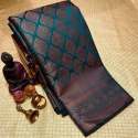 Beautiful Rich Pallu And Jacquard Work Lichi Silk Sarees thumb 3