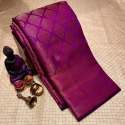 Beautiful Rich Pallu And Jacquard Work Lichi Silk Sarees thumb 4