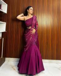 Beautiful sequins Georgette ready to wear lehengha saree