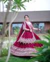 Beautifull Collection Of Georgette Sequins  zari embroidery work Lehenga thumb 2