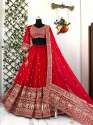 Beautifull Collection Of Georgette Sequins  zari embroidery work Lehenga thumb 6