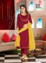 Blue Hills Butterfly Fancy Kurti Pant Dupatta Set