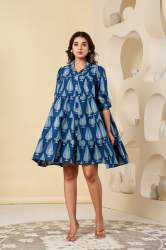 Blushy flair flow Fancy Sleeve One Piece dress 