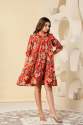Blushy flair flow Fancy Sleeve One Piece dress  thumb 10