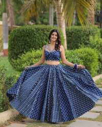 Boutique Style Pure Muslin Designer Lehenga Choli
