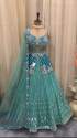 Bridal Wear Heavy Georgette Lehenga With Diamond Or Mirror Hand Work thumb 1