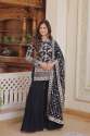 Faux Blooming Sequins & Zari Embroidered Readymade sharara Suit Set thumb 1