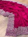classic Embroidery Work Vichitra silk saree thumb 11